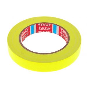 ChenQuanSarl-Tesa 4671 - Ruban Adhésif Toile Gaffer - Tissu Enduit En Pe Coloré, Épais, Intérieur Et Extérieur, Très Adhésif - Pour Arts Et Spectacles, Signalisation - 19 Mm X 25 M (Jaune Fluo) - Neuf