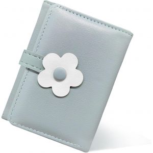 CAUC-Porte-Monnaie pour Filles, Joli Portefeuille pour Femmes, Petit Porte-Monnaie en Cuir, Porte-Monnaie, &eacute;l&eacute;gant, Jeune et Mignon, Porte-Cartes pour Femmes, Filles et Femmes (Bleu) - Neuf