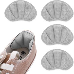 Lot De 2 Paires De Coussinets &Eacute;pais Pour Talons De Chaussures (Gris) - Semelles Arri&egrave;re Anti-Ampoules - Pour Hommes Et Femmes - Neuf