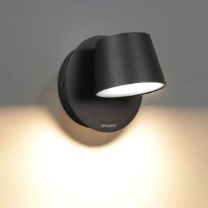 Subzonal-Moderne Applique Murale Led Lampe De Lecture Murale 350&deg; Pivotant Style Nordique Spot Mural Led Lampe Murale Interieur Pour Chambre &Agrave; Coucher Salon Escalier Couloir, Noir 3000k - Neuf