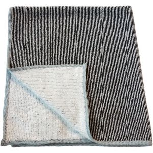 KGABERY-Lot De 10 Chiffons De Nettoyage En Microfibre Avec Teneur En Fibre De Carbone Pour Une Brillance Sans Odeur,Non Pelucheux.Chiffons De Nettoyage Absorbants 40x40 Cm Gris/Blanc (10) - Neuf