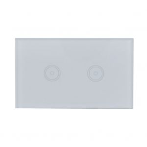 Interrupteur mural tactile intelligent sans fil Wi-Fi a 3 voies, panneau en verre, prise UE 110-240 V - Neuf