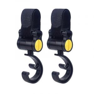 Baby Stroller Hooks Pram Buggy Shopping Bag Holder Cintres Rangement Random Colouryellow2pcs) - Neuf