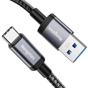 JGD-C&acirc;ble de donn&eacute;es USB C 1 m, 3,1 A, charge rapide, USB 3.1 Gen 2 10 Gbps, c&acirc;ble de donn&eacute;es Android pour iPhone 16, iPhone 15, Samsung Galaxy S24 S23 S22, Sony XZ, LG V20 G5 G6, HTC10, SSD etc - Neuf