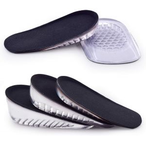 3 Paires De Semelles De Talon Gel Booster, Semelles Invisibles, Amortissantes, Pour Homme (1,5 Cm, 2,5 Cm, 3,5 Cm) - Neuf