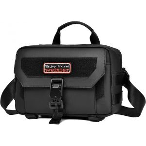 TIANYI-Sacs bandoulière homme,Sacoche Bandouliere Multifonctionnel,Sac à Bandoulière vintage shoulder pour homme,Sacs business,petit Étanche loisirs sac à dos,pour le travail,les voyages (noir) - Neuf