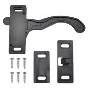 Kit de remplacement de verrou pour porte moustiquaire de camping-car - Loquet droit pour caravanes - Pi&egrave;ces et accessoires ext&eacute;rieurs durables - Neuf