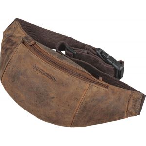 SJZG-Shawn' Sacoche Ventrale En Cuir Grand Sac Banane Vintage Homme Et Femme Voyage Sport Smartphones Cn Cuir V&eacute;ritable - Neuf