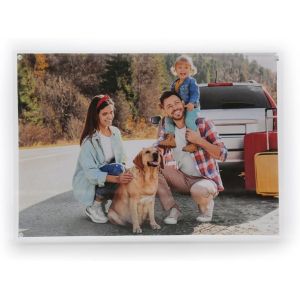 CAUC-Cadre photo en acrylique A4 u2013 Cadre photo magn&eacute;tique multi-usage effet verre, parfait pour afficher sur votre bureau, poser sur votre buffet ou reposer sur une &eacute;tag&egrave;re murale.u2026 - Neuf