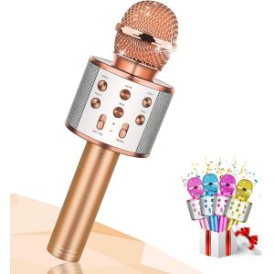 ERYI-Micro Enfant, Jouet Fille Garçon 3-12 Ans, Karaoke Micro Sans Fil, Cadeau Noël - Neuf