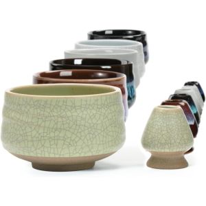 Bol &Agrave; Matcha Avec Porte-Fouet &iquest; Lot 2 Pi&egrave;ces - Neuf