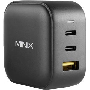 LORANKA-Chargeur GaN Universel &agrave; 3 Ports Turbo 66W Charge Rapide 2 x USB-C Power Delivery 3.0, 1 x USB-A PD3.0.Kompatibel mit MacBook Pro Air, iPad Pro, iPhone 13, Samsung und Mehr (Neo P1) - Neuf