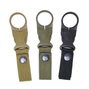 Lot De 3 Pinces Pour Bouteille D'eau, Porte-Bouteille Portable, Boucle De Suspension, Sangle En Nylon Pour Camping, Randonnée, Alpinisme (Couleur Aléatoire) - Neuf