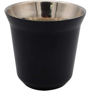 Tianyi-Tasse À Café/Espresso Coupes En Acier Inoxydable, À Double Paroi Isolé Capsule Thermique Tasse À Café Noir - Neuf