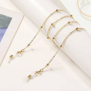 Cha&icirc;ne De Lunettes En Forme D'&eacute;toile Et De Lune Pour Femmes, Style Y2k, Douce, Pour Masque, Lani&egrave;re Anti-Chute, Cordon De Lunettes, Cadeau--03 Gold Color - Neuf