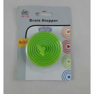 Bouchon d'Evier Universel en Silicone Lavabo Bain Help &eacute;vier 4 Couleurs Vert - Neuf