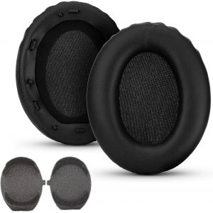KAL-Coussinets D'Oreille De Rechange 1000 X M3 Pour Casque Sony Wh-0Xm3, Compatibles Wh1000Xm3 Avec Cuir Protéiné Plus Doux, Mousse À Mémoire De Forme, Isolation Phonique, Noir - Neuf