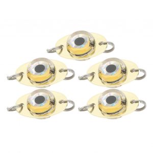 5pcs Lampe De Leurre De Pêche Électronique Sous-Marine Abs Résistant À La Corrosion Abs Led Appât De Pêche Pour Éclairage Bleu D'eau Salée - Neuf