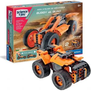 lbgwp60-Science & Jeu ¿ Mon Atelier De Mécanique Buggy Et Quad Pour Enfants 8 Ans+ | Kit Stem Mécanique Construction 100 Pièces Interchangeables | Mécanisme Pull-Back | Application 3D Interactive - Neuf