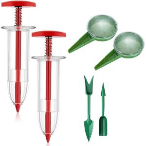 ChenQuanSarl-6 Pièces Distributeur De Graines, Semoir À Graines Set, Mini Semoir Semences, Semoir À Graines De Jardin Manuel Portatif, Outil De Semoir De Semis Pour Petites Graines, Planter, Légumes, - Neuf