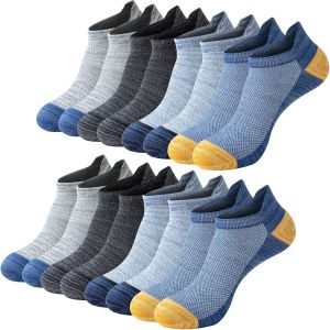Jexnovashop-Chaussette Homme, Lot De 8 Paires Chaussettes Basses Homme Femme, Chaussette Hommes Sport &Eacute;pais Et Respirant, Soquettes Hommes Coton Pour Running - Neuf