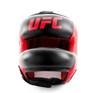 Casque De Boxe Int&eacute;gral Pro "Full Face" - Ufc - Rouge Et Noir - Taille M - Neuf