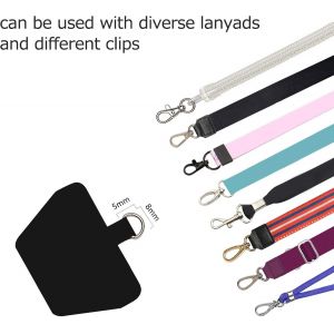 TIANYI-Lot de 2 Patchs de Rechange pour Cordon de t&eacute;l&eacute;phone (2 languettes/Noir + Gris) - Neuf