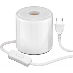 Tianyi-Lampe De Table Tipo, Interrupteur, Porcelaine, Blanc, 1x E27 Max. 300w - Neuf