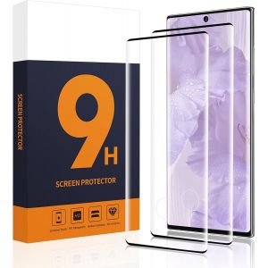 Kal-Lot De 2 Films De Protection D'écran En Verre Blindé Pour Samsung Galaxy Note 10 Plus/Note 10+, Ultra Résistant 9h, Incassable, 3d, Ultra Transparent, Anti-Poussière, Pour Note 10 Plus - Neuf