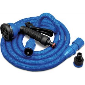 Hose Pro C2607B Tuyau Extensible &agrave; Pression d'Eau, Bleu, 7,5 M&egrave;tres - Neuf