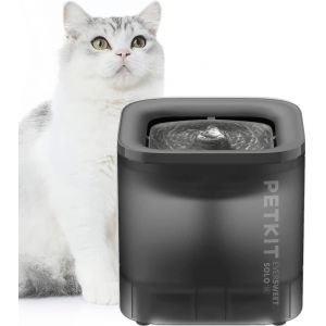 Cybertail Fontaine &Agrave; Eau Pour Chats, Avec Pompe &Agrave; Eau Sans Fil, Moins De 25db, Filtre 3.0, Equip&eacute; De Lumi&egrave;res Led, Capacit&eacute; De 1,8l Pour Chats Chiens Et D&iquest;Autres Animaux De Compagnie (Gris) - Neuf