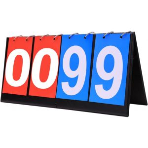 Acdsgd-Tableau De Bord Sportif &Agrave; 4 Chiffres, Tableau De Bord Sportif, Tableau De Bord Portable Score, Sports Tableau D'affichage, Tableaux Scores, Score Flip Tableau De Bord, (35 X 16 Cm - Neuf