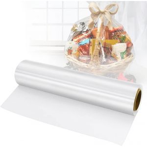 Rouleau De Cellophane Transparent 86 Cm X 30 M, Papier D'emballage Pour Fleurs, Cadeaux, Panier, Arts - Neuf