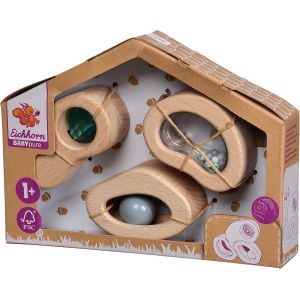 TDRFL-Blocs D'Exploration Baby Pure-En Bois De Hêtre 100% Certifié Fsc,Jouet En Bois Durable,Kaléidoscope,Fonctions Sonores Et Sonores,Convient Aux Enfants À Partir D'Un An - Neuf