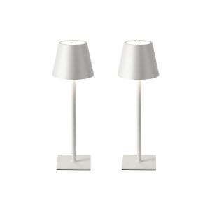 Lot De 2 Lampes De Table Tactiles Led Avec 3 Options De Couleur Et Batterie Rechargeable - Neuf