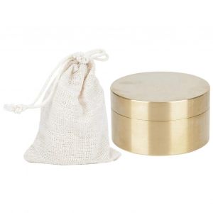 Boîte En Laiton De Forme Ronde Étanche À L'eau En Plein Air Bijoux En Métal Conteneur Scellé Boîte De Stockage De Pièces De Monnaie Étanche À La Poussière Et À L'humidité (L) - Neuf