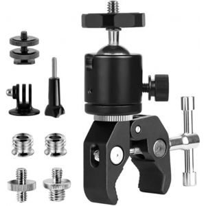 Super Clamp Tr&eacute;pied avec adaptateur de filetage 1/4"" 3/8"" pour appareils photo,flash light,tr&eacute;pied,moniteur LCD/DV,lumi&egrave;res LED - Neuf