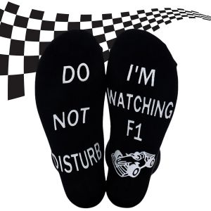 Jgd-Chaussettes Amusantes Pour Homme Et Femme, Chaussettes Unisexes En Coton Avec Grips Antid&eacute;rapants, Cadeaux De No&euml;l Et D'anniversaire, Noir , Xxl - Neuf