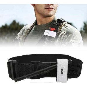 Bandage H&eacute;mostatique, Garrot Cat Renforc&eacute;, Bandage De Survie Portable, Utilisation &Agrave; Une Main, Garrot D'urgence Pour Les Situations Ext&eacute;rieures, 65 Cm - Neuf