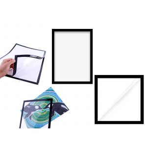 Lot de 2 cadres photo magn&eacute;tiques pour affiches et tableaux. - Neuf