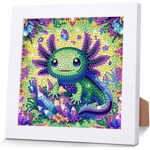Ayuhr-Peinture Diamant Pour Enfants À Partir De 6 Ans - Kit De Peinture Diamant 5d - Cadeau De Bricolage Pour Enfants - Vert - Neuf