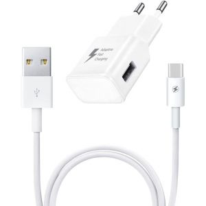 Chargeur Rapide Et Puissant 3a + Câble Type C Compatible Oppo A16/ A74/ A54 5g/ A94 5g/ A74 5g/ A53/ A53s/ A57/ A57s/A57e/ A72/ A77 5g/ A9 2020/ A5 2020/ Reno/Reno Z/Find X/ A1 Pro/ A58x/ A78 5g - Neuf