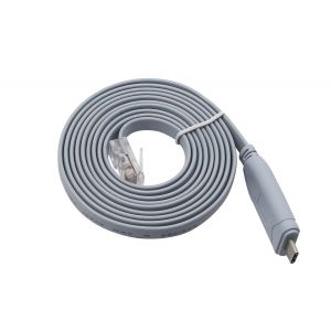 Cable rs232 usb console 3m Câble de Console FTDI usb mâle vers RJ45 mâle pour PC Ordinateur Portable Routeur et Plus (USB-C 3m) - Neuf