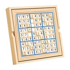 Jeu De Sudoku En Bois, Jouet D'apprentissage Pr&eacute;coce, Casse-T&ecirc;te Pour Les 7 &Agrave; 14 Ans - Neuf
