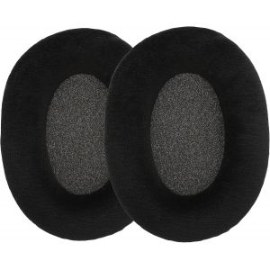 LORANKA-2X Coussinet de Rechange Compatible avec Sennheiser Game Zero / HD380PRO / PXC450 / PXC350 / PC350 / PC360 - Coussinets avec Rev&ecirc;tement Velours pour Casque Audio - Noir - Neuf