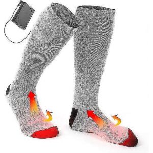 Chaussettes Chauffantes, Chaussettes Chauffantes Électriques D¿Hiver Hommes Femmes Batterie Thermique Chaussette Coton Chaud Chaussettes D¿Hiver Pour Le Sport En Plein Air Camping Randonnée - Neuf