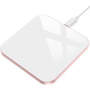 Chargeur Sans Fil,15w Chargeur Induction Pour Iphone 16/15/14/13/12/11/16e/Se/Xs/Xr/8,Pour Samsung Galaxy S25/S24/S22/S21/S10e/S9/S8,Note 20/10/9/8,Airpods3/Pro,Blanc - Neuf
