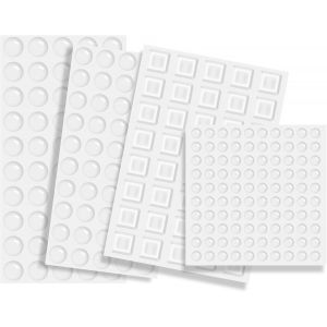 Protection Pour Meubles,Butées De Porte,240Pcs Arret De Porte,Amortisseur Porte Placard,Butee De Porte Adhesive Murale Pour Panneaux De Verre,Protection Poignées Porte,Placards,Tiroirs - Neuf