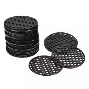 30/50Pcs Pot de Fleur Trou Maille Pad 22/18 Rond En Plastique Fond Grille Drainage Écrans Empêcher La Perte De Sol Pour Plante De Fleur Bonsaï - Neuf
