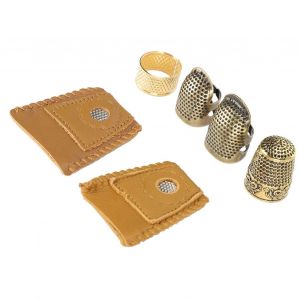 Couture Dé À Coudre Kit Doigt Bricolage Protecteur De Broderie Broderie Accessoires A-B - Neuf